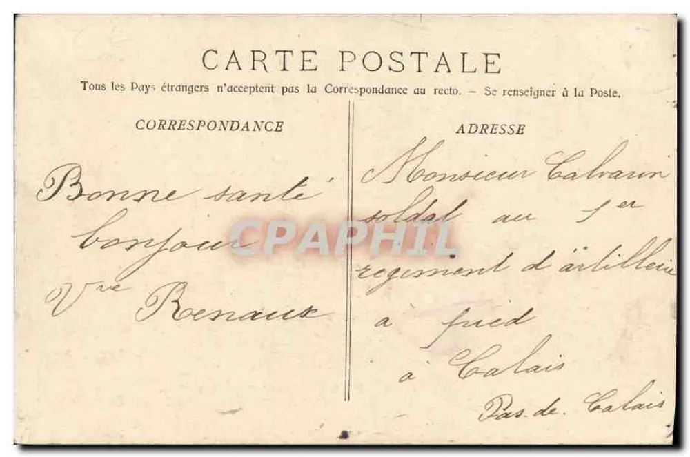 Le Duguy-Trouin — Schule für Aspiranten — A. Bougault n°574 - Rückseite