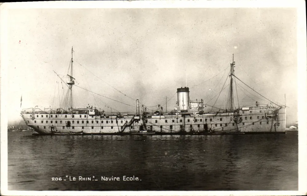 De Rijn — Schoolschip — Uitgave Bouvet (Toulon, Var) - Voorkant