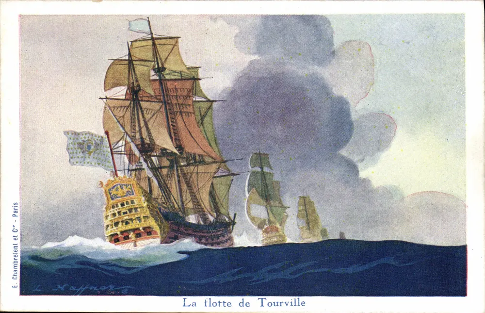 La flotte de Tourville — Éditeur E. Chambretien et C°, Paris - Recto