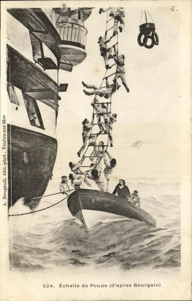 Pupperleiter — Seenotrettung — A. Bougault, Toulon, n°524 - Vorderseite