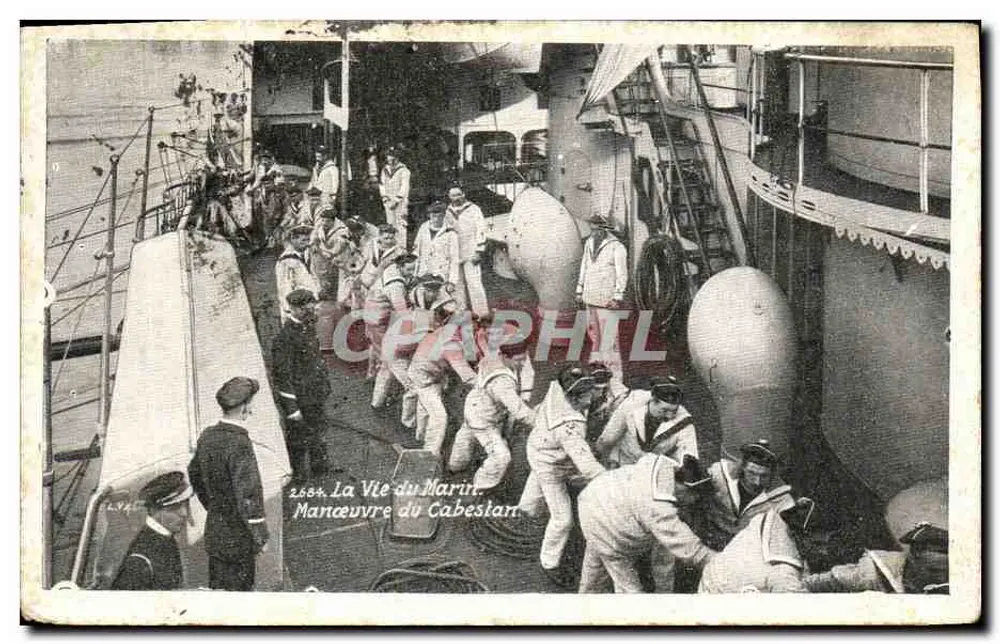 Manöver des Capstans — Das Leben des Seemanns — Verlag Das Leben des Seemanns, Nr. 2684 - Vorderseite