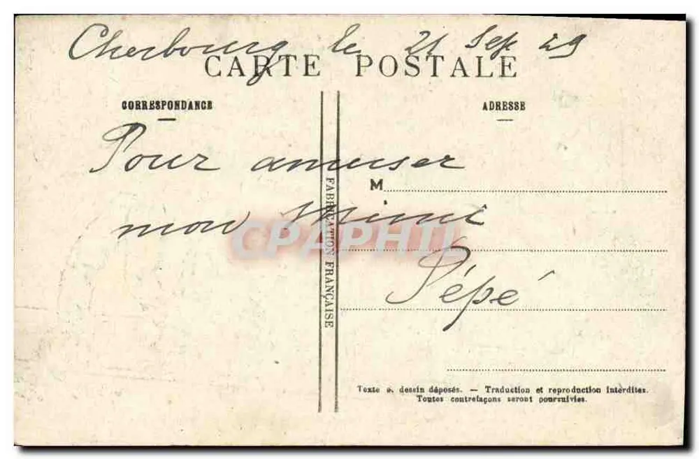 Unsere Matrosen an Bord — Zeit der Suppe — A. Pijard, n° 1517 - Rückseite