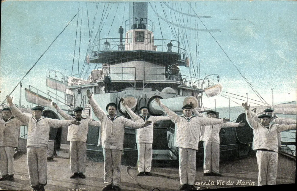 Matrosen, die sich auf dem Schiffsdach strecken — La Vie du Marin n°2679 - Vorderseite