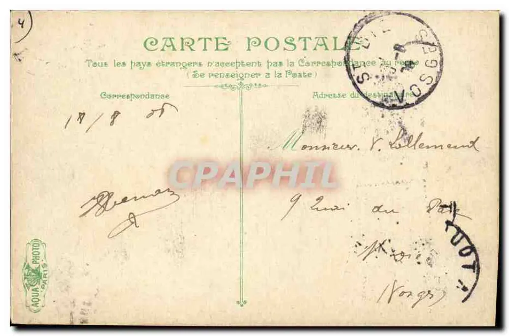 Die verschiedenen Uniformen an Bord — Leben des Seemanns — L.V.&C° - Rückseite