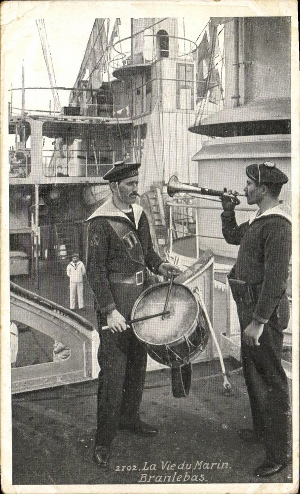Zwei Matrosen an Bord eines Schiffs — La Vie du Marin, n°2702 — Branlebas - Vorderseite