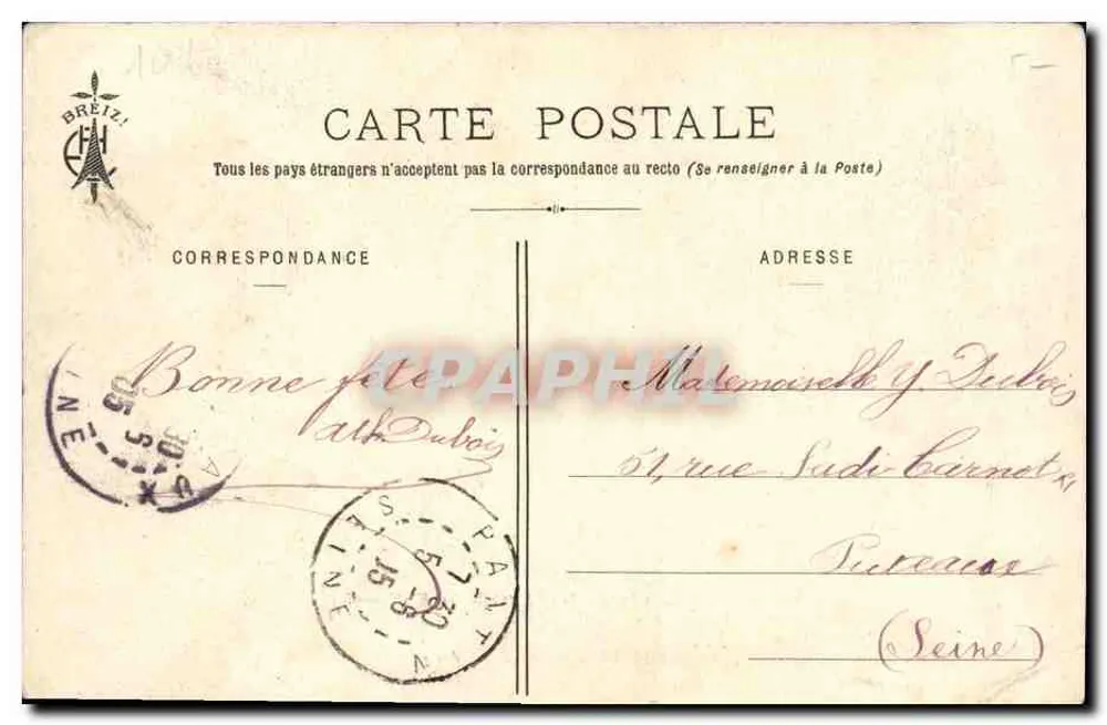 Ein Künstler — Szenen aus dem Schiffsgeschehen — Sammlung E. Hamonic, n°14 - Rückseite