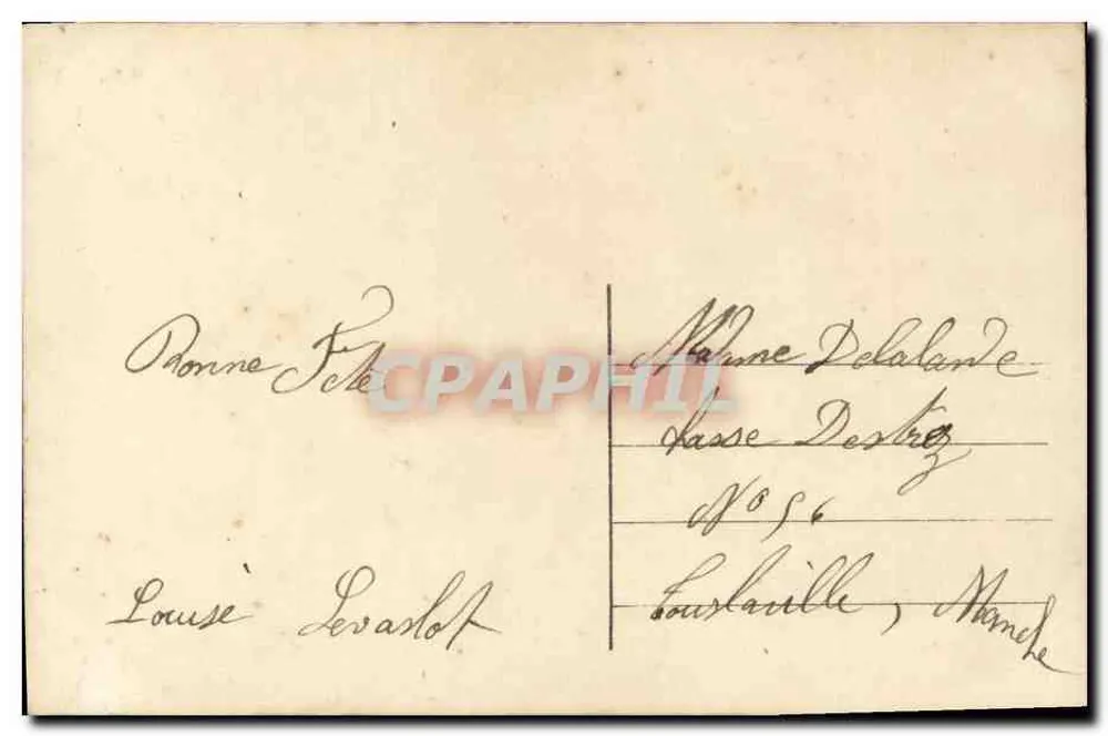 Frau mit Grammophon — Bonne Fête — Phéris, n° 3066 - Rückseite