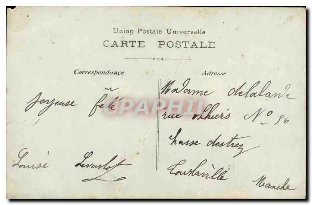 Jeune femme en robe fleurie — scène de forêt de bouleaux — éditeur Union Postale Universelle, n° 468 - Rückseite