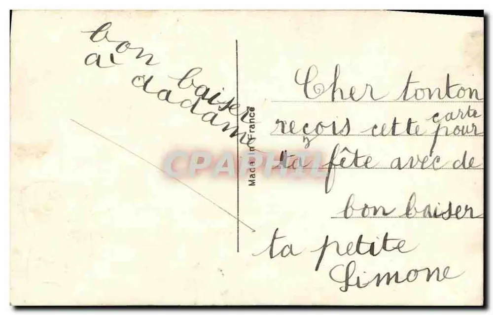 Mädchen mit Rosenkorb — Frohe Geburtstagskarte — PC Paris 2523 - Rückseite