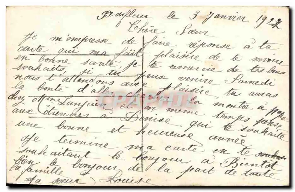Junges Paar — zärtliche Szene — J.K. n° 9016 - Rückseite