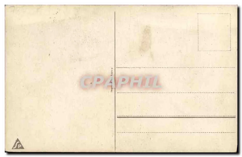 Abschied an der Station — Soldat und junges Mädchen — Verlag S.P. Paris - Rückseite