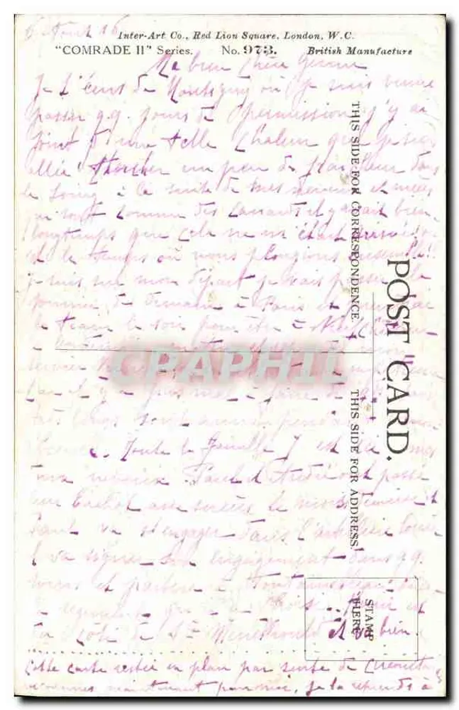 Kind — Von der Zensur gestrichen — Inter-Art Co. n° 978 - Rückseite
