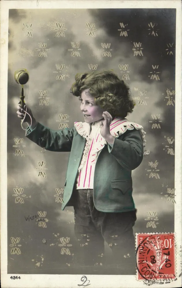 Kind spielt mit einem Telefon — Waler, n°4344 - Vorderseite