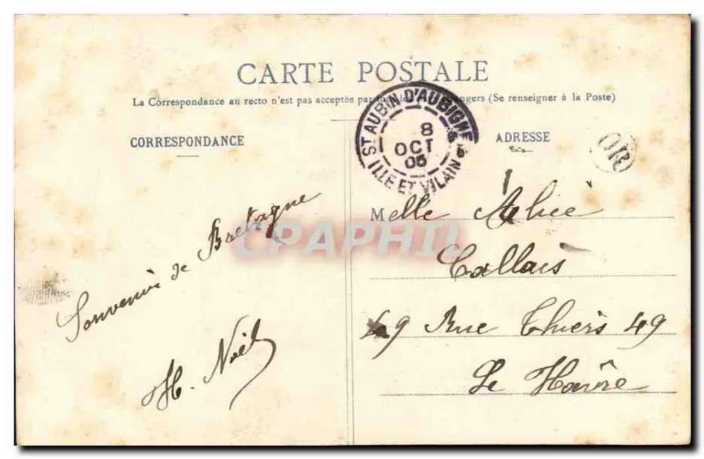 Zwei junge Mädchen — Tendres Épanchements — Sammlung H. Laurent, Port-Louis, n° 906 - Rückseite