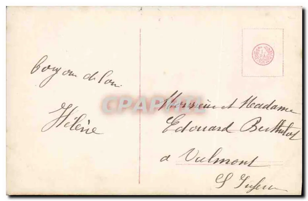 Kleine Mädchen in Seemannskostüm — Cowboy-Hut und Blumenstrauß — Verlag '1515/16' - Rückseite
