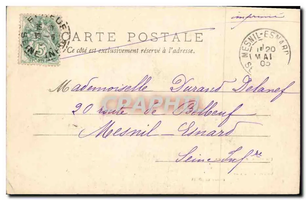 Vier kleine Mädchen — Blütenbalustrade — Pierre ARDOUIN, n° 19 - Rückseite