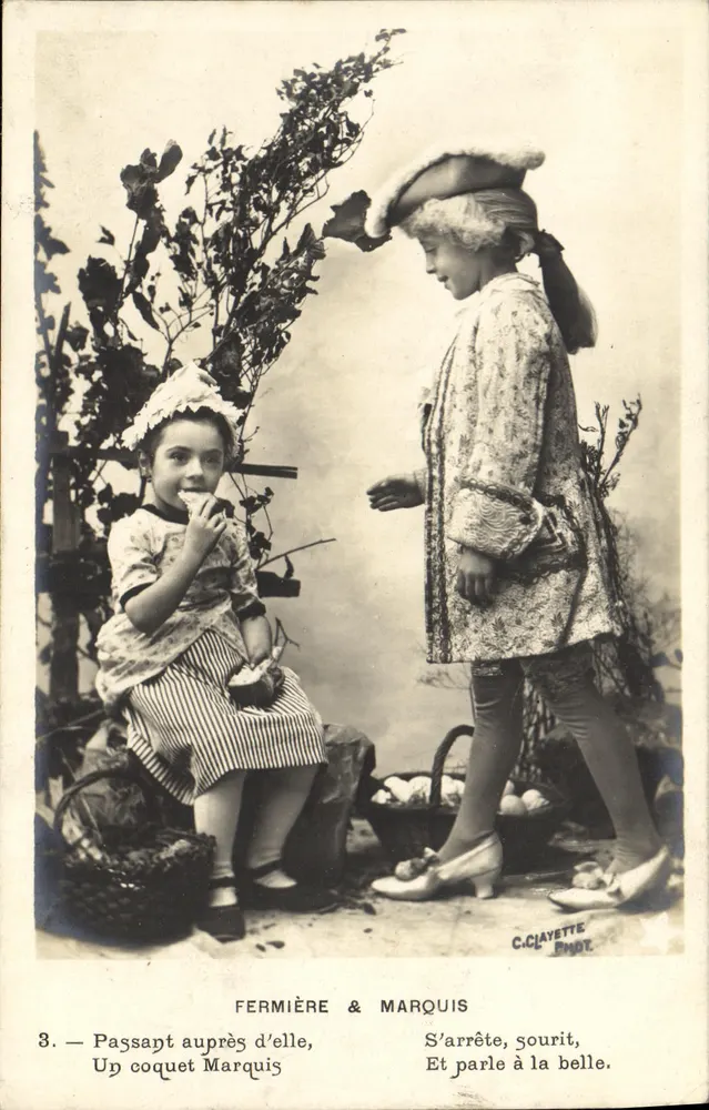 Bäuerin & Marquis — Landschaftsgarten-Szene — C. CLAYETTE, Fotograf - Vorderseite