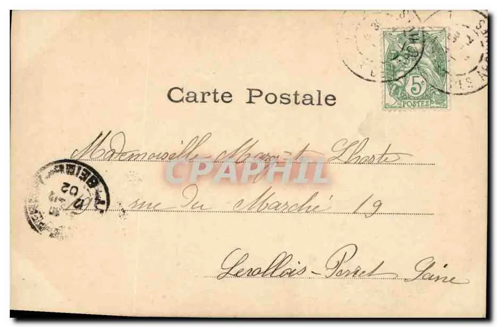 Fermière & Marquis — Verlockende Hofszene — C. Clayette Phot. - Rückseite
