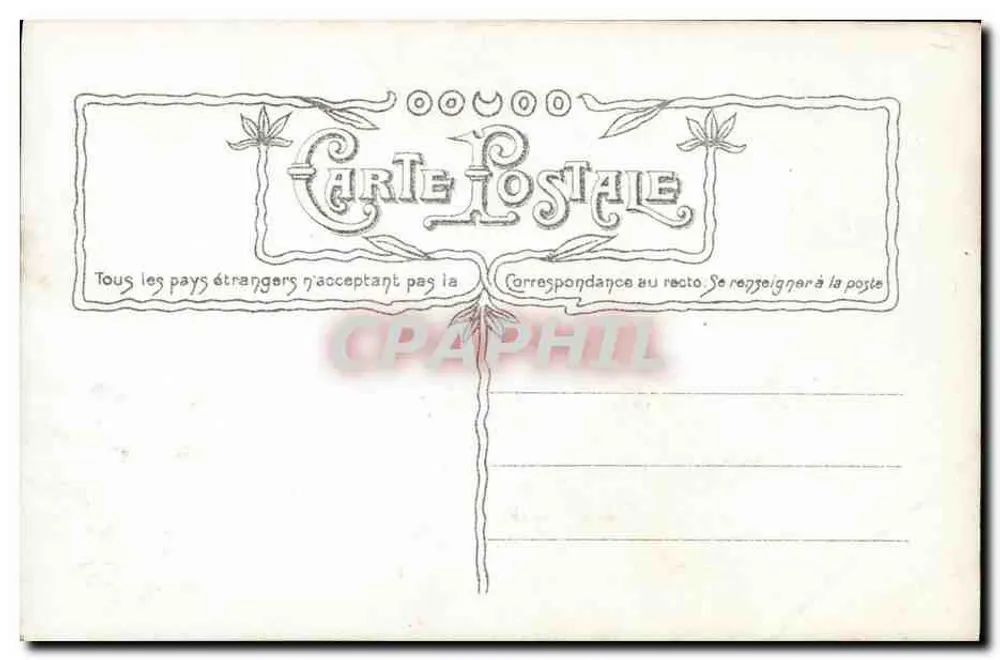 Mädchen, das mit einem Papagei spielt — Verlag Christian Paris, Nr. 3480/4 - Rückseite