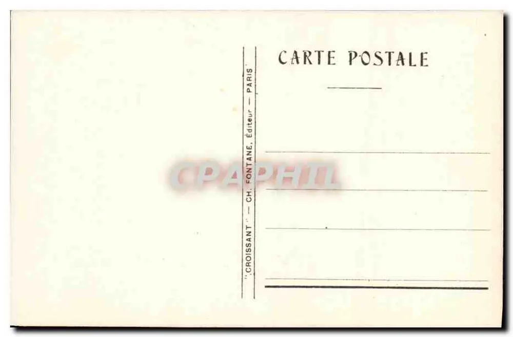 Engelkind auf einem Halbmond — Verlag Ch. Fontane, Paris - Rückseite