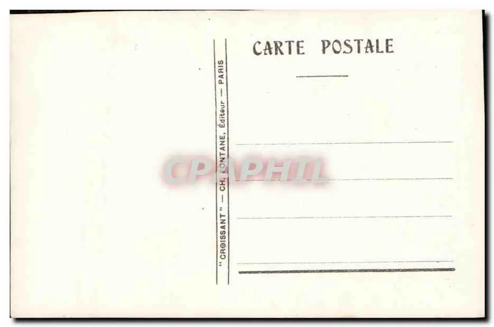 Engel auf einem Halbmond — Geburt des Herrn — Verlag Croissant, Nr. 310 - Rückseite