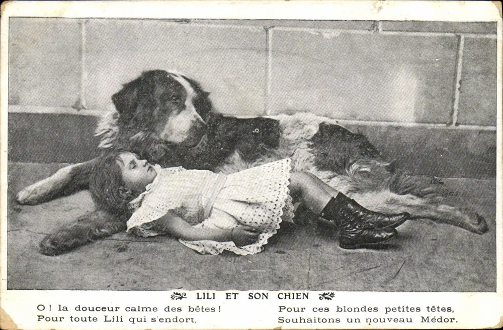 Lili und ihr Hund — Bernardo — Paris - Vorderseite