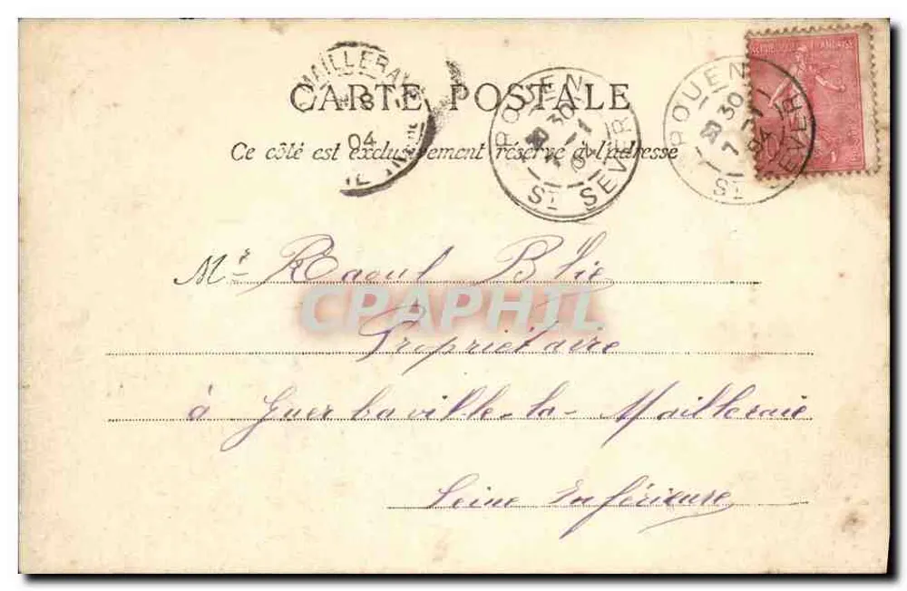 Frau, die ein Kind stillt — Mann in militärischem Uniform — J. D. und Cie, Paris, Nr. 10 - Rückseite