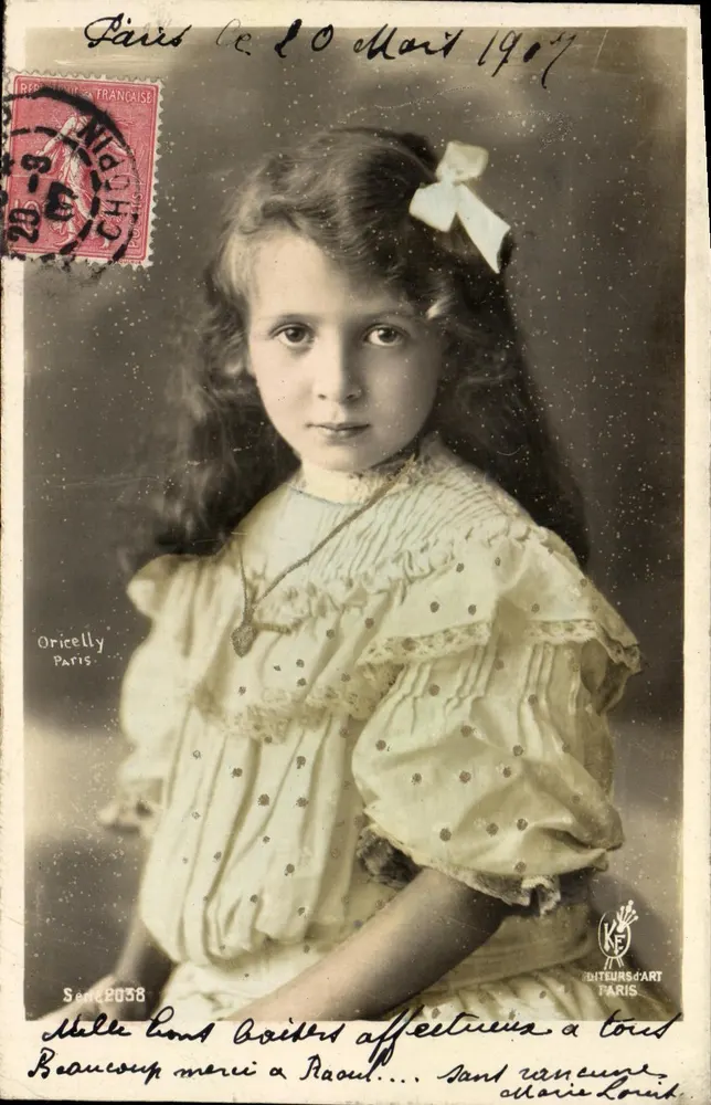 Kleine Mädchen — Paris, 1907 — Oricelly, Serie 2038 - Vorderseite