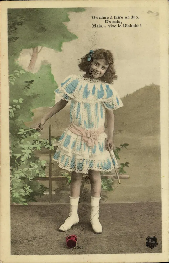 Mädchen, das Diabolo spielt — S.I.C. n°1603 - Vorderseite