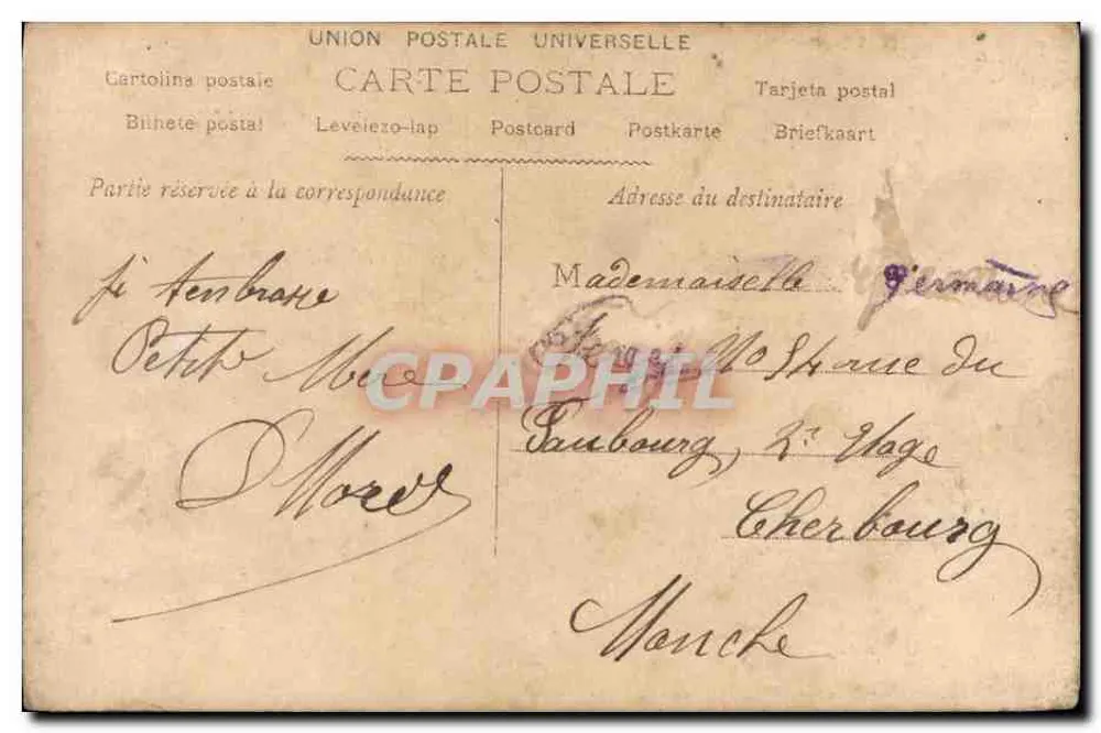 Mädchen in einem blumigen Kleid mit einem Vogel — D.D.D. n°257 - Rückseite