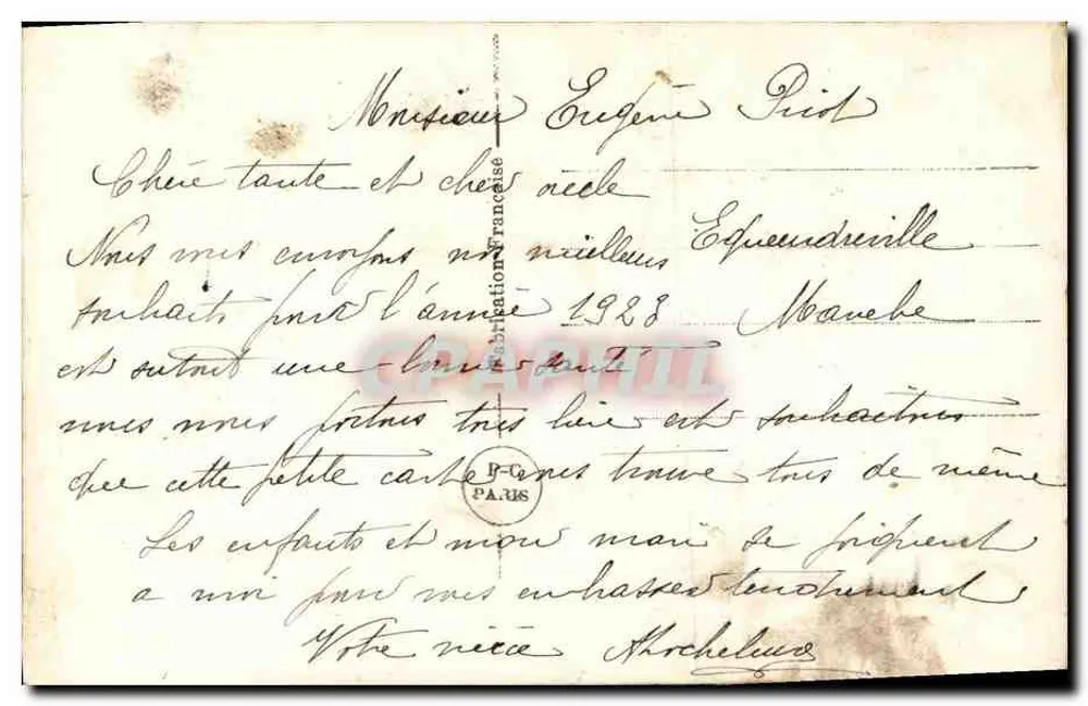 Mädchen mit Tauben — PC Photo 192 — Verlag PC Photo - Rückseite