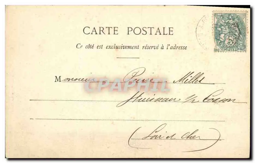 Rückkehr vom Pilgergang — II — Verlag: Balaton Phototypie A. Bergouet & Cie, Paris - Rückseite