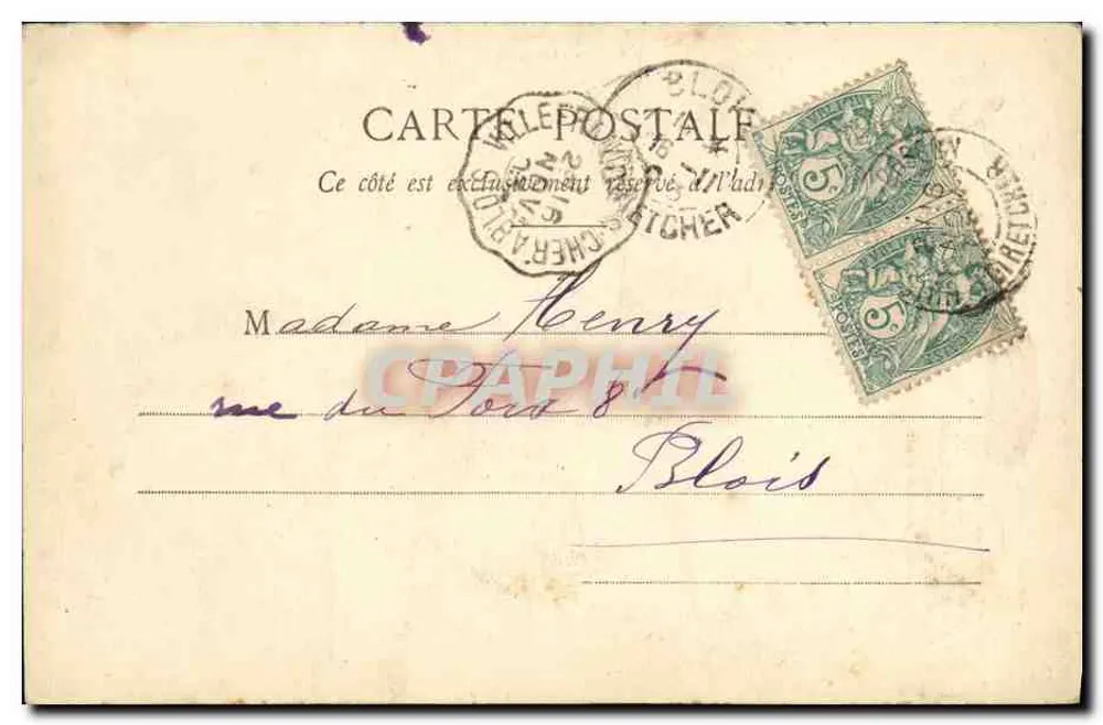 Kind mit Weinflasche — Nos Moutards — A. Gaboriaud, Blois - Rückseite