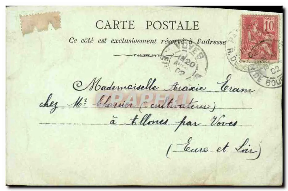 Petite fille en prière — En prière. — Imprimé sur la carte par Bayard, Paris, n° 16. - Rückseite