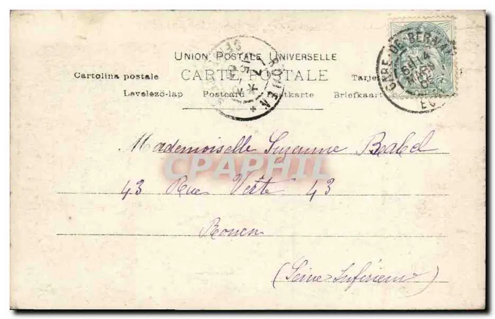 Les Niches de Suzette — H. Manuel, Paris, n° 47/12 - Rückseite