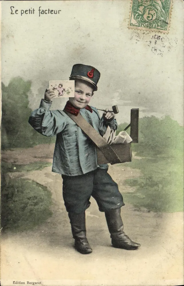 Der kleine Postbote — Edition Bergeret, Seriennummer nicht sichtbar - Vorderseite