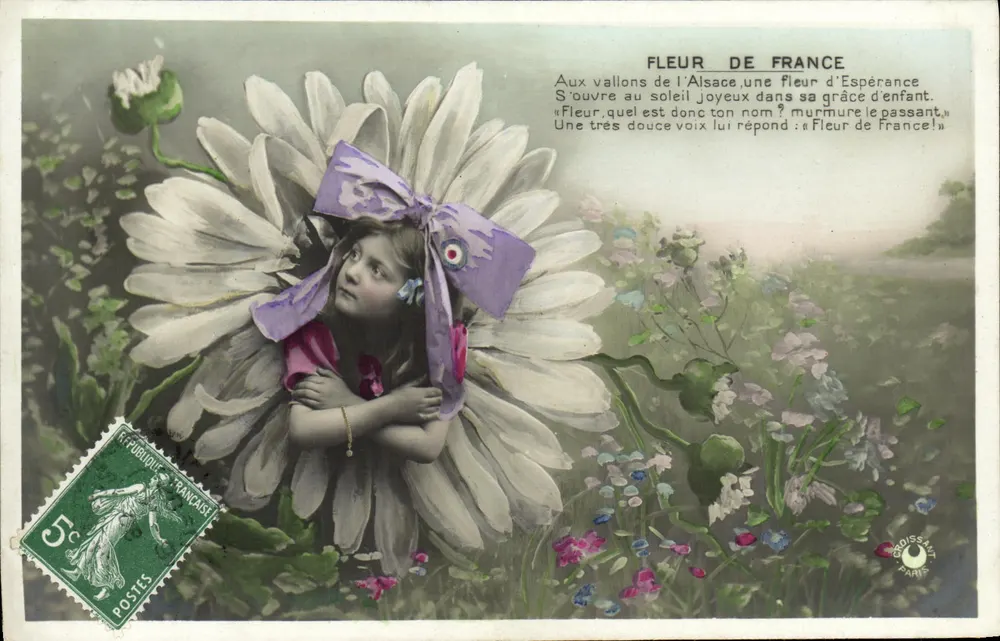 Fleur de France — Gedicht über Elsass — Verlag: C. Coissant, Paris - Vorderseite