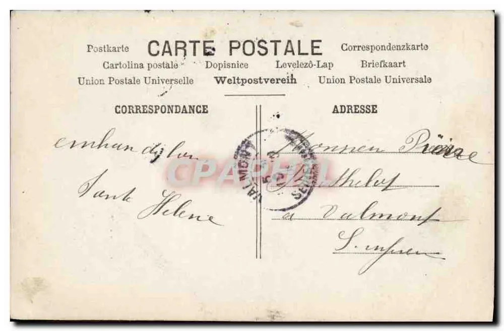 Kind in Seemannsuniform — Paris — Verlag Paris, Nr. 409 - Rückseite