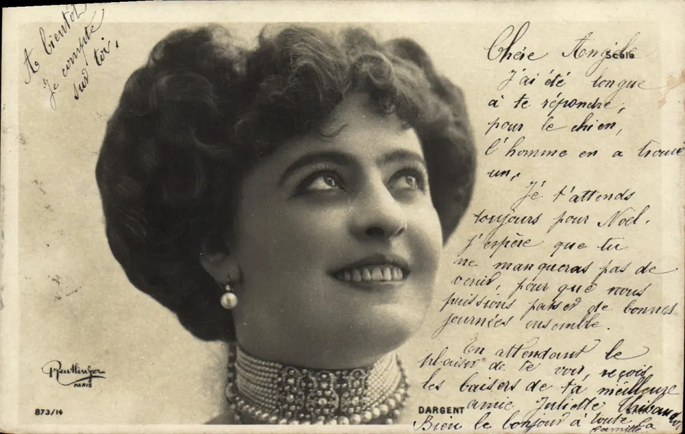 Elegante Frau — Portrait — Preutlinger, n° 873/14 - Vorderseite