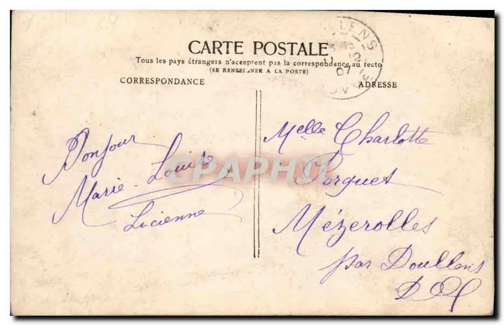 Frau im orientalischen Kleid — Camargo — Sterbing.Ph. F.K. n°321 - Rückseite