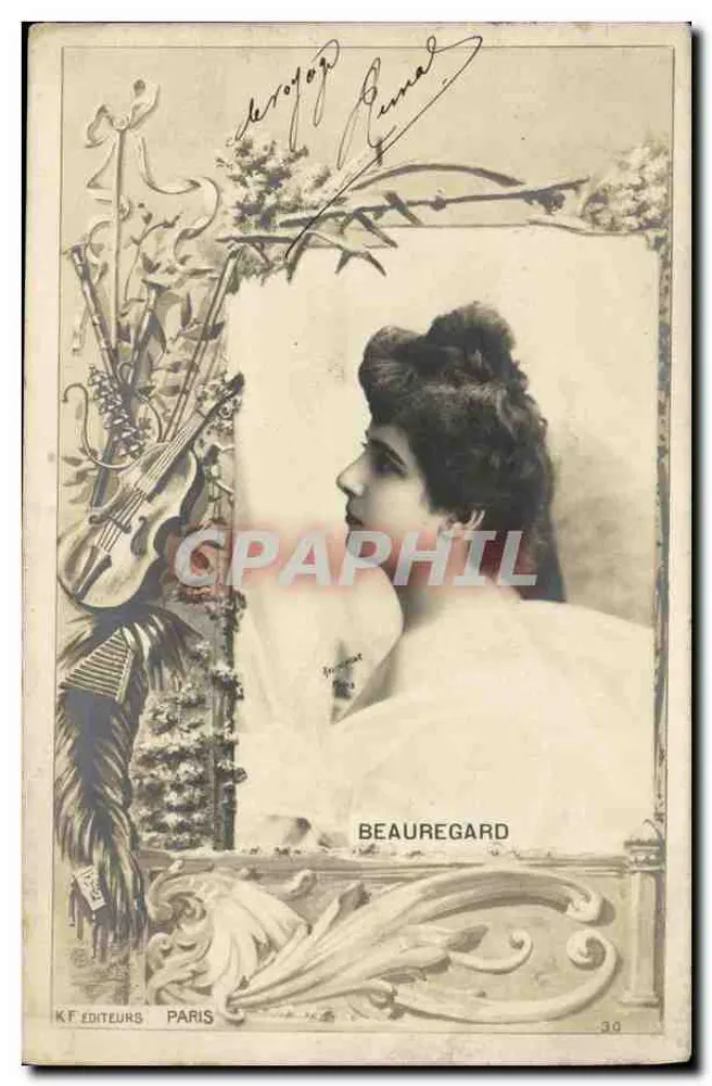 Porträt einer Frau — Beauregard — K.F. Verlag Paris n°30 - Vorderseite