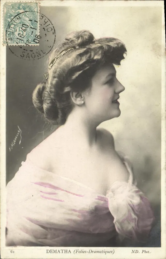 Dematha (Folies-Dramatiques) — Portrait einer Szene — ND. Phot. - Vorderseite