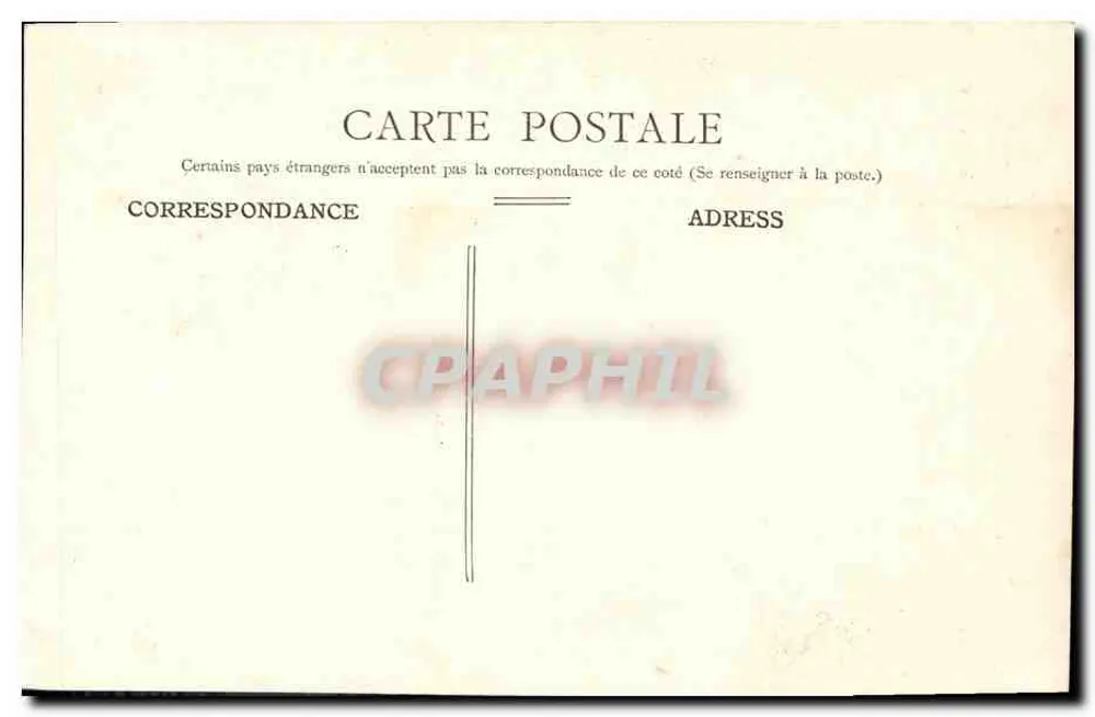 Douvrez — junge Frau in Badekleid unter Schilfrohren — C. Jeanette, Verlag, Paris - Rückseite