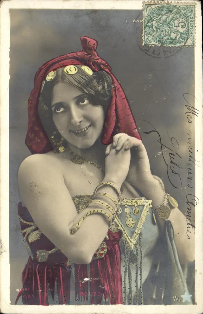 Frau im orientalischen Kleid — Paris — W. Watery, Serie 111 - Vorderseite