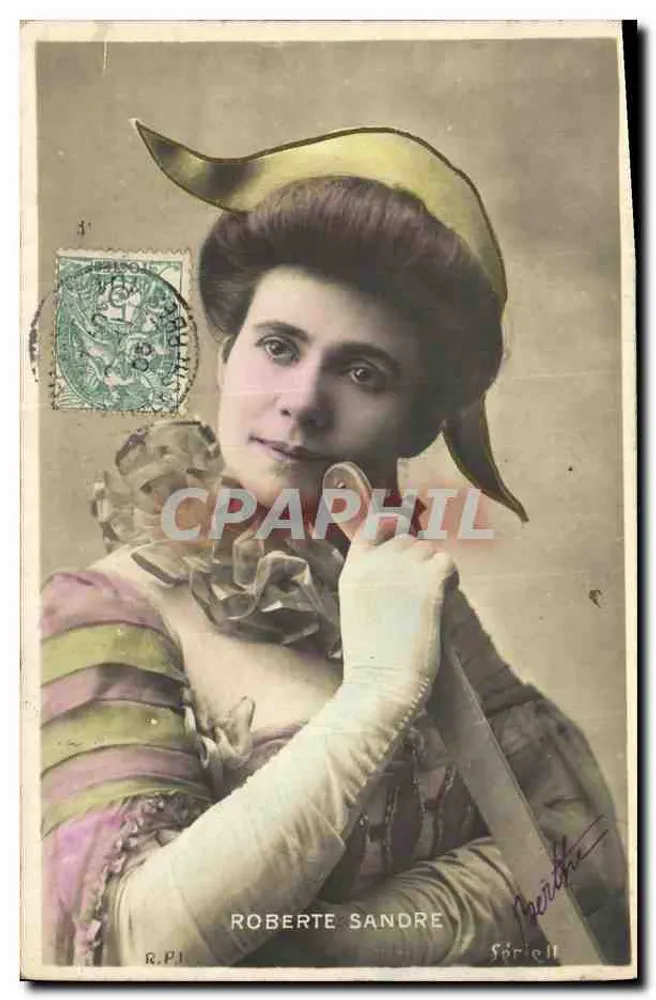 Roberte Sandre — Porträt im Kostüm — Serie II, Verlag Sérielle - Vorderseite