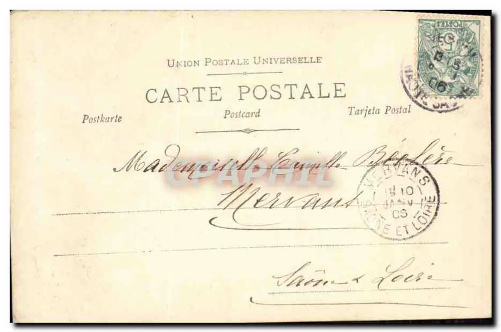 Lutèce — Frau mit Traubenklumpen — Verlag Lutèce, Nr. 182/1 - Rückseite