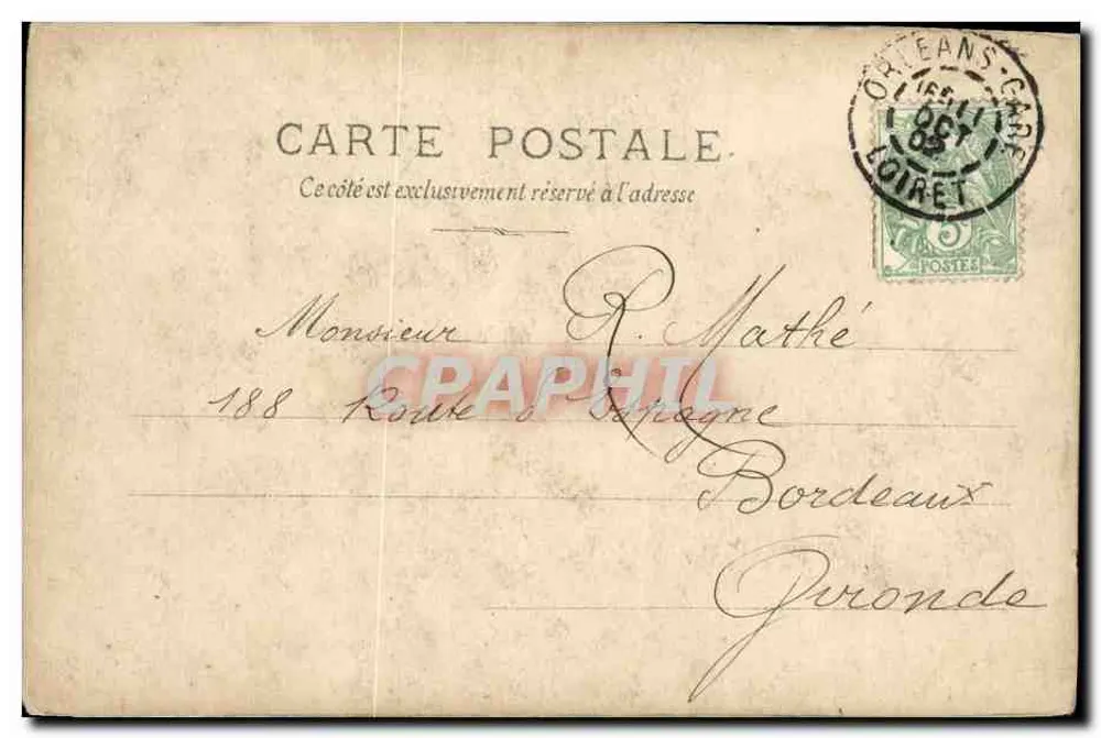 Paul de Lys — Nackte liegend unter Callas — J. Orificey, Paris, Serie B - Rückseite