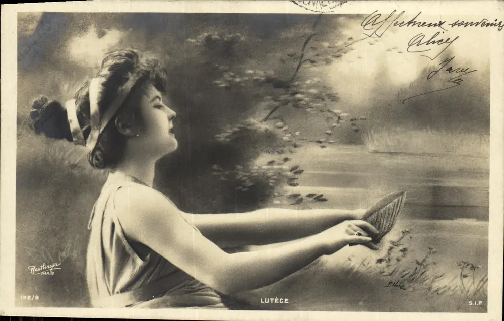 Frau sitzt am See — Lutèce — Rewitinger, Paris, Nr. 192/8 - Vorderseite