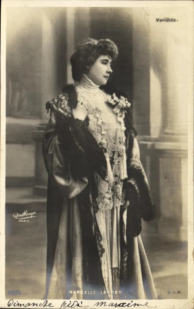 Marcelle Lender — Portrait einer Szene — Reutlinger Paris, Serie Variétés - Vorderseite