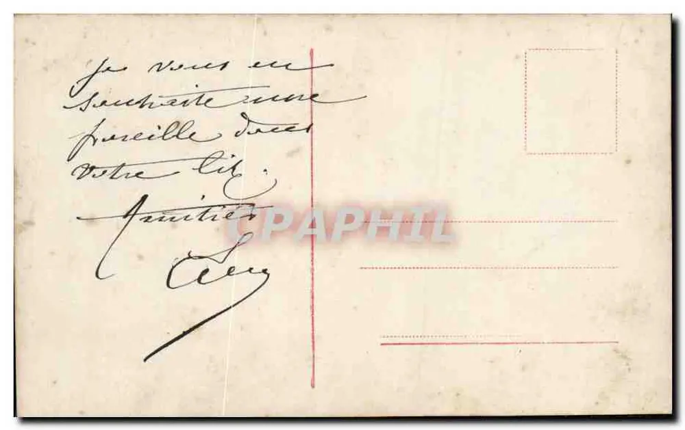 Porträt einer jungen Frau — Ära 1900-1910 — kein Verleger oder Seriennummer sichtbar - Rückseite